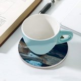 yanfind Ceramic Coasters (round) Collins Sabbaday Falls Hampshire Waterfall Mountains Evening Family Game Intellectual Educational Game Jigsaw Puzzle Toy Set