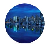 yanfind Ceramic Coasters (round) Mohsen Kamalzadeh Coal Harbour Vancouver City  Cityscape Reflection Skyscrapers City Lights Family Game Intellectual Educational Game Jigsaw Puzzle Toy Set