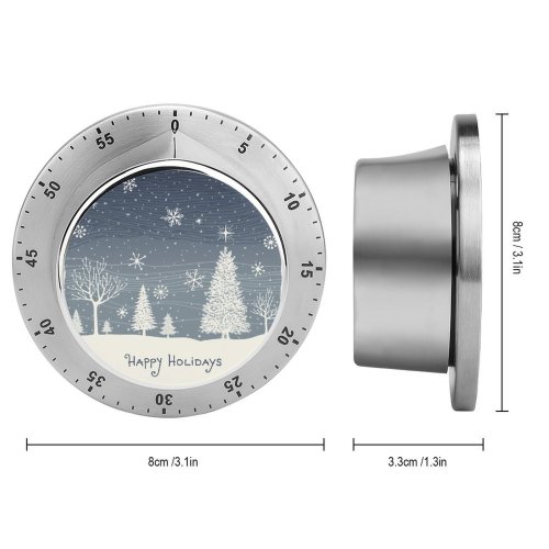 yanfind Timer Design  Landscape Doodle Fashioned Damaged Tree Snow Event Retro Space Art 60 Minutes Mechanical Visual Timer