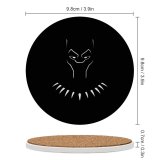yanfind Ceramic Coasters (round) TheGoldenBox Dark Minimal Panther Art Family Game Intellectual Educational Game Jigsaw Puzzle Toy Set