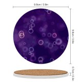 yanfind Ceramic Coasters (round) Tomislav Jakupec Abstract Bubbles Bokeh Purple Blurred Family Game Intellectual Educational Game Jigsaw Puzzle Toy Set