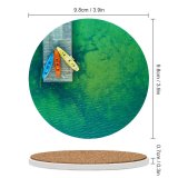 yanfind Ceramic Coasters (round) Willian Justen De Vasconcellos Wooden Pier Aerial Kayak Boats Lake Drone Photo Family Game Intellectual Educational Game Jigsaw Puzzle Toy Set