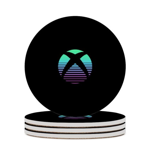 yanfind Ceramic Coasters (round) Michael Gillett Technology Black Dark Minimal  AMOLED Gradient Family Game Intellectual Educational Game Jigsaw Puzzle Toy Set