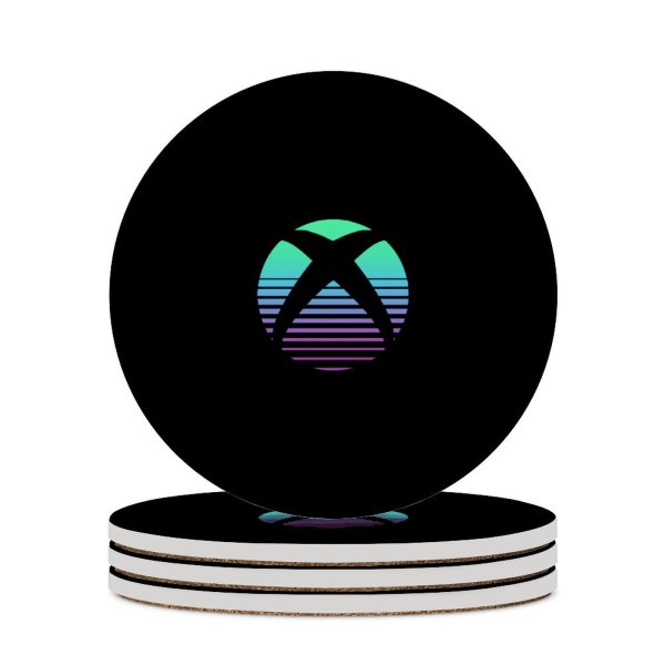 yanfind Ceramic Coasters (round) Michael Gillett Technology Black Dark Minimal  AMOLED Gradient Family Game Intellectual Educational Game Jigsaw Puzzle Toy Set