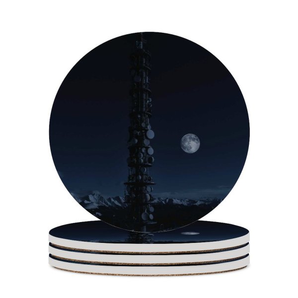 yanfind Ceramic Coasters (round) Images Space Night Building Outer Astronomy Wallpapers Architecture Outdoors Free Spire Pictures Family Game Intellectual Educational Game Jigsaw Puzzle Toy Set