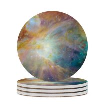 yanfind Ceramic Coasters (round) Space  Nebula Astronomy Family Game Intellectual Educational Game Jigsaw Puzzle Toy Set