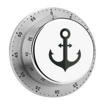 yanfind Timer Sea Old Anchor Retro Design Travel Heavy Navy Vessel Fashioned Sailing Ship 60 Minutes Mechanical Visual Timer