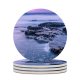 yanfind Ceramic Coasters (round) Coastline Dusk Galicia Dawn Relaxation Sea Spain Landscape Beach Dark Sky Storm Family Game Intellectual Educational Game Jigsaw Puzzle Toy Set