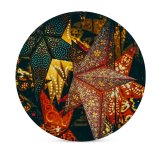 yanfind Ceramic Coasters (round) Black Dark Celebrations Christmas Christmas Lights  Christmas Decoration Dark Beautiful Family Game Intellectual Educational Game Jigsaw Puzzle Toy Set