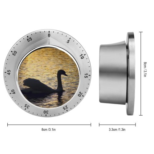 yanfind Timer  Wildlife Sunset Lake  Birds Bird Ducks Geese Swans Beak Duck 60 Minutes Mechanical Visual Timer