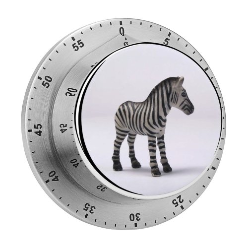 yanfind Timer Toy Zebra Stripe Isolated Vertebrate Figure Wildlife Terrestrial Mane Snout Quagga 60 Minutes Mechanical Visual Timer