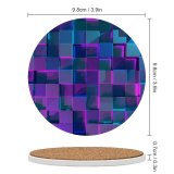 yanfind Ceramic Coasters (round) Abstract Cubes Neon Family Game Intellectual Educational Game Jigsaw Puzzle Toy Set