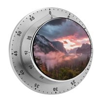 yanfind Timer Todd Scarbrough Yosemite National Park Valley Misty Morning 60 Minutes Mechanical Visual Timer