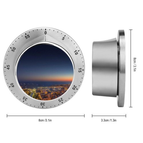 yanfind Timer Crevisio Monaco Yacht Show Cityscape City Lights Night Time Ocean Seascape Sunset 60 Minutes Mechanical Visual Timer