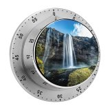 yanfind Timer Robin Kamp Seljalandsfoss Waterfalls Iceland  Cliff  Exposure Landscape Scenery Sky 60 Minutes Mechanical Visual Timer