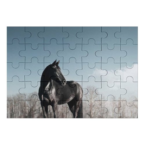 yanfind Picture Puzzle Horse Race Clear Sky Family Game Intellectual Educational Game Jigsaw Puzzle Toy Set