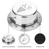 yanfind Timer Space Festival Social Carnival Cone Anniversary Present Party  Popper Cracker Emoticon 60 Minutes Mechanical Visual Timer