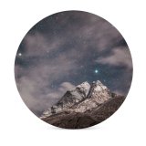 yanfind Ceramic Coasters (round) Images Space Night Alps Landscape Snow Sky Wallpapers  Outdoors Galaxy Free Family Game Intellectual Educational Game Jigsaw Puzzle Toy Set