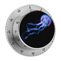 yanfind Timer Collins Black Dark Jellyfish Aquarium Glowing AMOLED Underwater 60 Minutes Mechanical Visual Timer