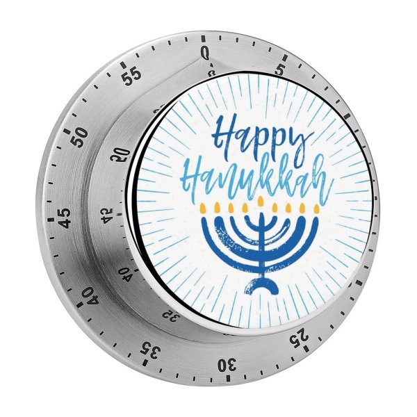 yanfind Timer Menorah  Israel Craft Painterly Tradition Hanukkah Traditional Judaism Festival Freshness 60 Minutes Mechanical Visual Timer