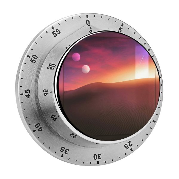 yanfind Timer Desert Tranquility Sunset Portal 60 Minutes Mechanical Visual Timer