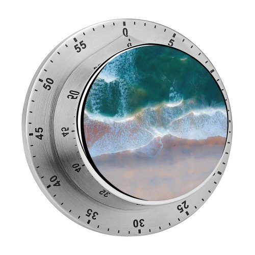 yanfind Timer Pok Rie Beach Coastal Ocean Aerial Birds  Sand Seascape 60 Minutes Mechanical Visual Timer