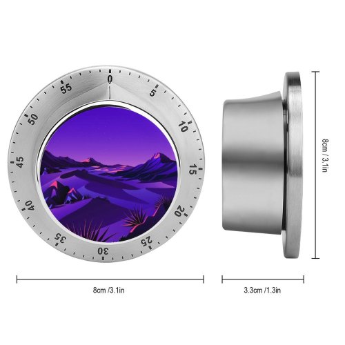 yanfind Timer Lake Mountains Rocks  Sunset Starry Sky Purple Scenery MacOS Big Sur 60 Minutes Mechanical Visual Timer