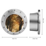 yanfind Timer Autumn Forest Foggy Sunlight Path Road 60 Minutes Mechanical Visual Timer