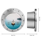 yanfind Timer Sky Rowboat Post Tree Sea Young Outdoors Casual Oar Mode Scenery Tranquil 60 Minutes Mechanical Visual Timer