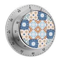 yanfind Timer Cultures Arabic Flooring Tile Ceramics Flower  Peranakan Curled Retro Turquoise Tradition 60 Minutes Mechanical Visual Timer