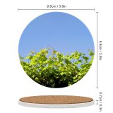yanfind Ceramic Coasters (round) Sky Skies Plant Plants Leaf Leafs Bush Bushes Border Fence Flower Flowering Family Game Intellectual Educational Game Jigsaw Puzzle Toy Set