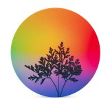 yanfind Ceramic Coasters (round) Marek Piwnicki Herbal Plant Gradient RGB Light Colorful Multicolor Silhouette Vibrant Family Game Intellectual Educational Game Jigsaw Puzzle Toy Set