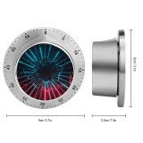 yanfind Timer Abstract Electric Neon Colorful Dark Lighting 60 Minutes Mechanical Visual Timer