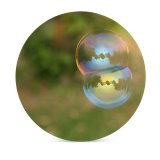 yanfind Ceramic Coasters (round) Soap Bubble Art Reflection Light Liquid Grass Sunlight Macro Sky Ball Family Game Intellectual Educational Game Jigsaw Puzzle Toy Set
