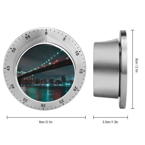 yanfind Timer Timo  Brooklyn  Manhattan City Lights Night Cityscape River York City 60 Minutes Mechanical Visual Timer