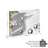 yanfind Picture Puzzle Colour Silver Grey Drops Macro Ball Reflection still  Playing with Light Family Game Intellectual Educational Game Jigsaw Puzzle Toy Set
