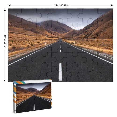 yanfind Picture Puzzle Sven Muller Lindis Pass Zealand Landscape Empty Road Misty  Plateau Scenic Family Game Intellectual Educational Game Jigsaw Puzzle Toy Set