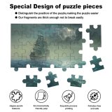 yanfind Picture Puzzle Tall  Fog Light Sea Moonlight Storm Caribbean Tale Seascape Destinations Art Family Game Intellectual Educational Game Jigsaw Puzzle Toy Set