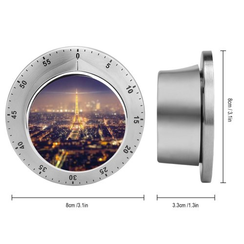 yanfind Timer Andrés Nieto Porras Eiffel   Night Time City Lights Cityscape Tourist 60 Minutes Mechanical Visual Timer