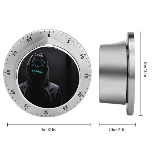 yanfind Timer Black Dark Neon Dark Hoodie Light 60 Minutes Mechanical Visual Timer