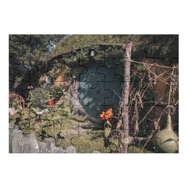 yanfind Picture Puzzle Hobbiton Images Door Gourd Flora Hobbit Pottery Potted Quaint Jar Grass Fantasy Family Game Intellectual Educational Game Jigsaw Puzzle Toy Set
