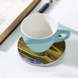 yanfind Ceramic Coasters (round) Waterdrops Macro Droplets Colour Drop Liquid Resources Transparent Fluid Family Game Intellectual Educational Game Jigsaw Puzzle Toy Set