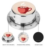 yanfind Timer Cup Tea Hot Cappuccino Design Restaurant Milk Handle  Space Art Mocha 60 Minutes Mechanical Visual Timer