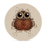 yanfind Ceramic Coasters (round) Comfreak Lifestyle Coffee Beans  Cup Drinks Caffeine Beautiful Family Game Intellectual Educational Game Jigsaw Puzzle Toy Set