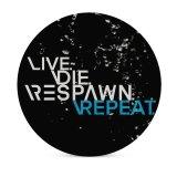 yanfind Ceramic Coasters (round) Black Dark Quotes Respawn Live Die Repeat Hardcore Gamer Quotes Dark Family Game Intellectual Educational Game Jigsaw Puzzle Toy Set