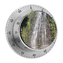 yanfind Timer Waterfall Rainbow River Trees Fall Foliage Rocks Abstract Clean Concept Cool Drops# 60 Minutes Mechanical Visual Timer