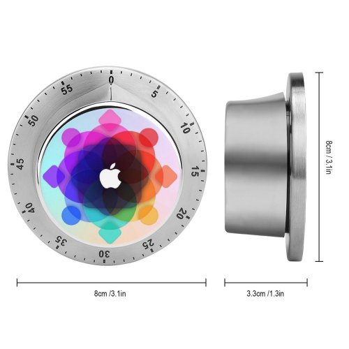 yanfind Timer Technology WWDC Colorful Gradient 60 Minutes Mechanical Visual Timer