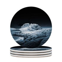 yanfind Ceramic Coasters (round) MacOS Big Sur Winter Sedimentary Rocks Night Starry Sky IOS Family Game Intellectual Educational Game Jigsaw Puzzle Toy Set