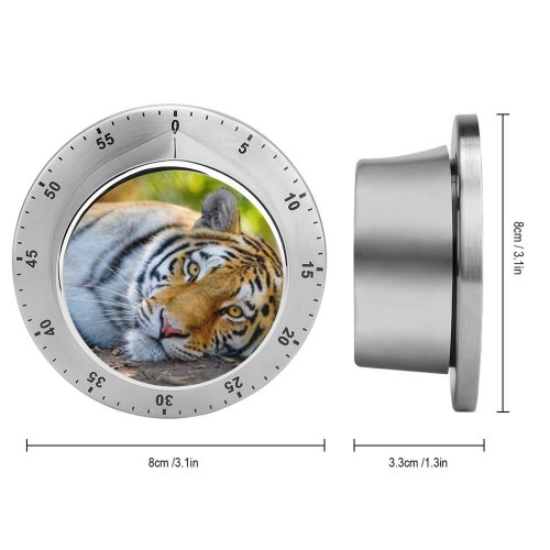 yanfind Timer Bengal  Wild Big Cat 60 Minutes Mechanical Visual Timer