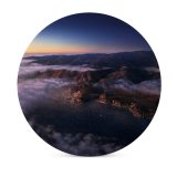 yanfind Ceramic Coasters (round) Big Sur Mountains Clouds Sunrise Morning MacOS Big Sur Daylight California Family Game Intellectual Educational Game Jigsaw Puzzle Toy Set